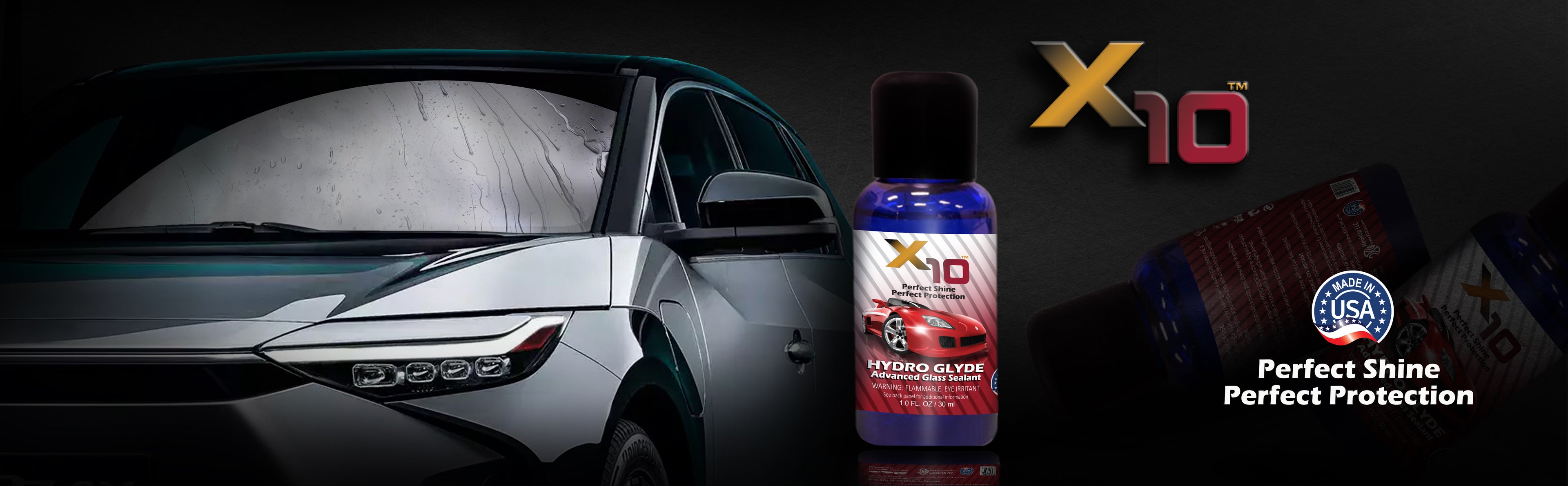 Glass sealant + car care products